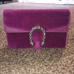 Gucci Dionysus Super Mini Purple Velvet W/COA 🚨Has Stain Inside 🚨